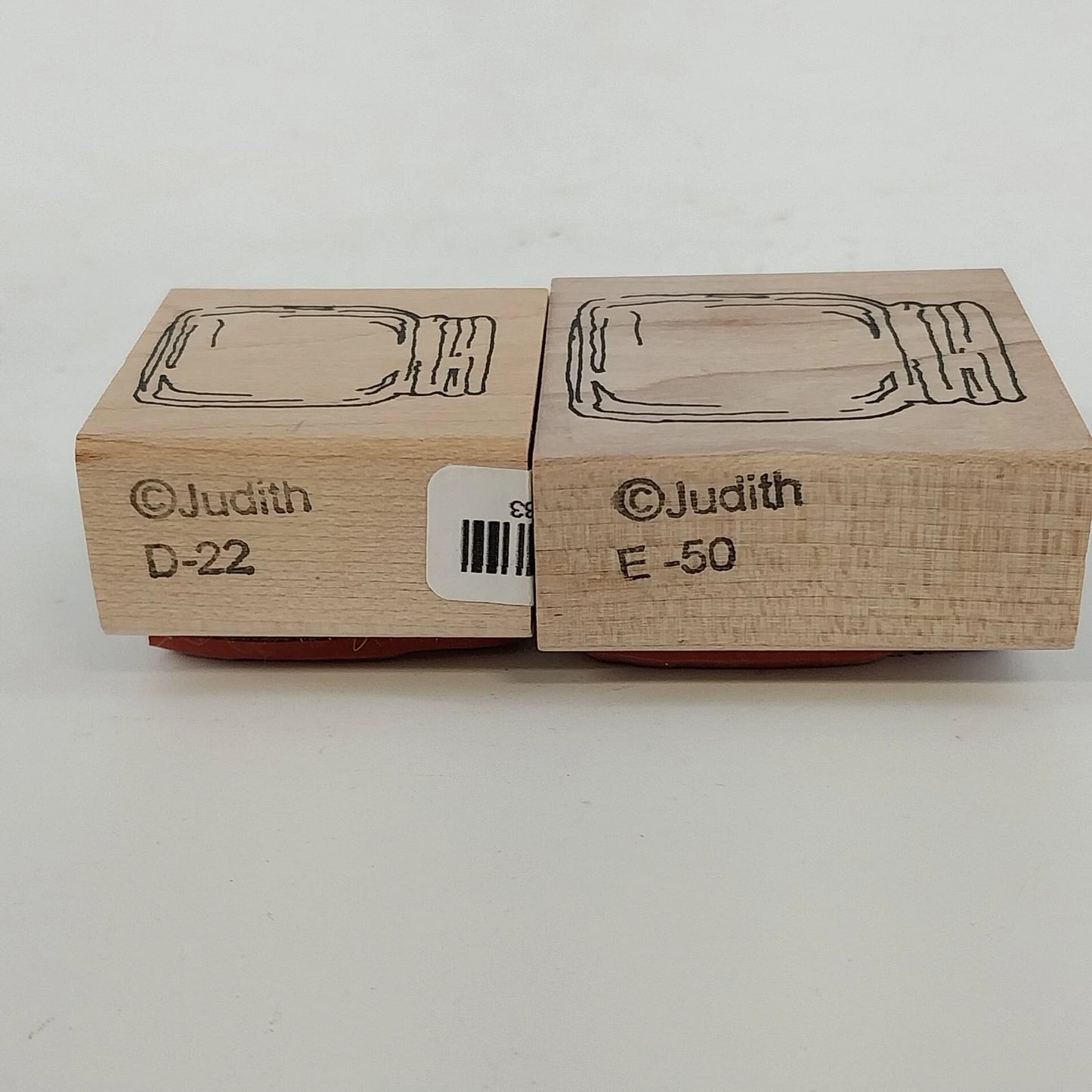Vintage Kitchen Wooden Rubber Stamp Set Baking Craft Designs