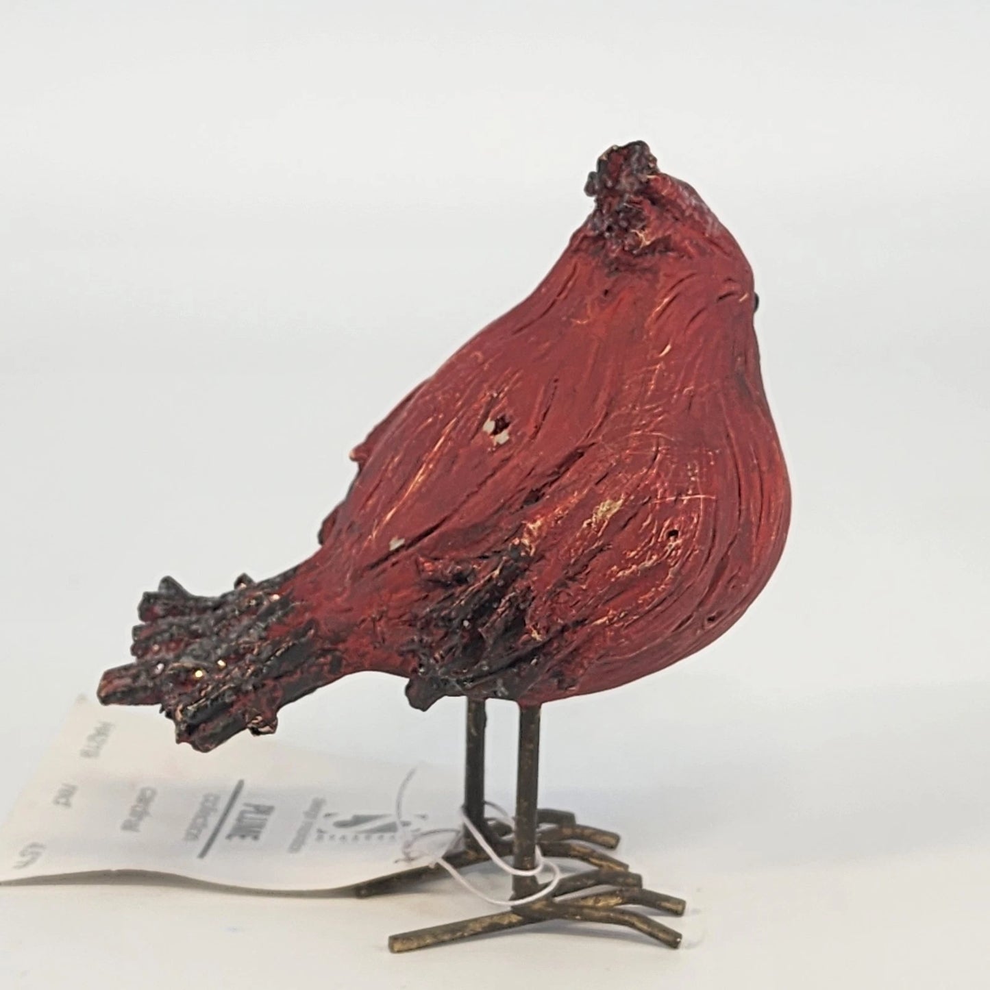 Lifestyle Design Plume Collection Cardinal Bird Figurine Red Porcelain 4.5" Vtg
