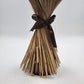 Large Dried Wheat Sheaf Bundle Brown Ribbon Tabletop Decor 19" Rustic Farmhouse