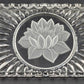 Stollen Platte Crystal Cake Plate Tray German Christmas Floral w Handles 14.25"