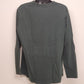 Dockers Men's Long Sleeve Solid Green T-Shirt Size XLT w Pocket Crew Neck Cotton