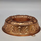 Copper Tone Jello Gelatin Ring Mold 3.5 Cup Geometric Wall Hanging 8.5" Vintage