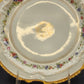 LRL Limoges Plate Art Nouveau w Multicolor Floral Motif & Gold Tone Edges France