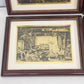 Lionel Barrymore Talio Chrome Framed Venice Prints Set of 4 Signed