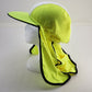 Uveto Gobi Over the Hat Yellow Safety Head Heat Stress & UV Face & Neck Shield