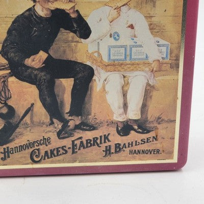 Leibniz-Cakes Tin Empty Sign Chimney Sweep & Baker “Bitte zu probieren” Germany