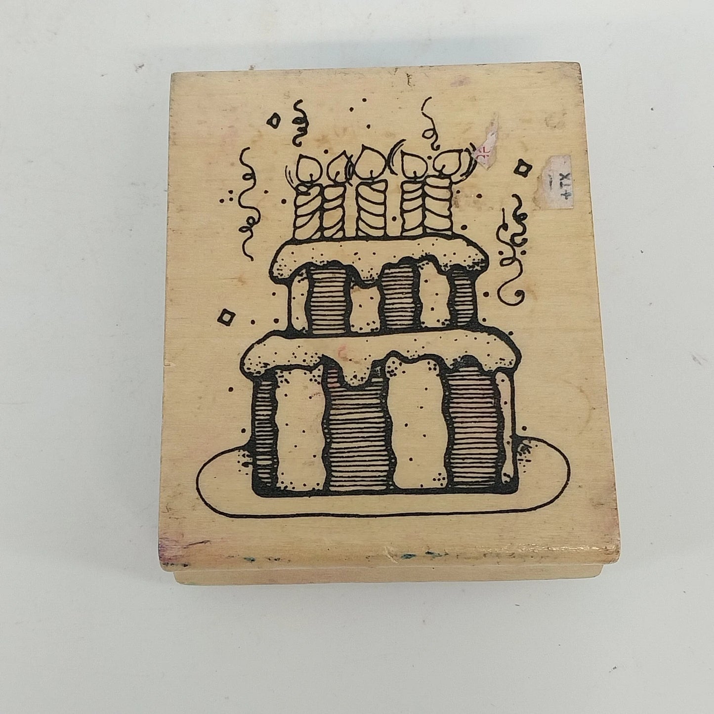 Vintage Kitchen Wooden Rubber Stamp Set Baking Craft Designs