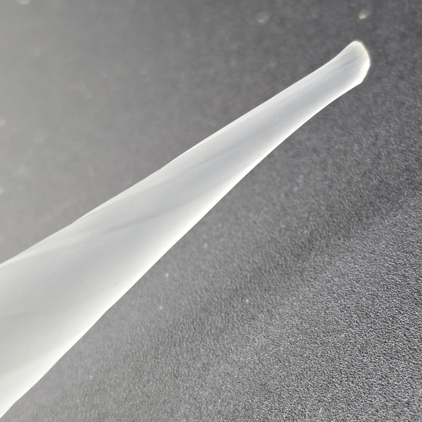 Empoli Decanter Frosted Satin Blue Twisted Clear Pointed Stopper Handle & Base