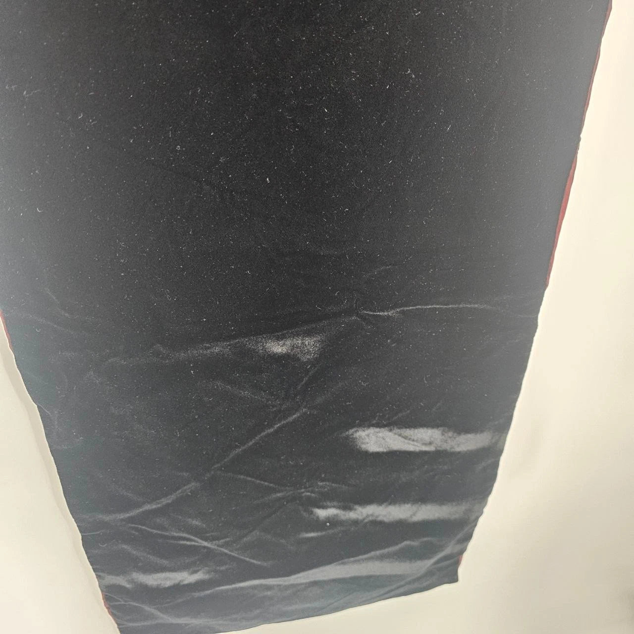 Reversible Velvet Table Runner 60" Maroon Black Diamond Quilted Luxury Holiday