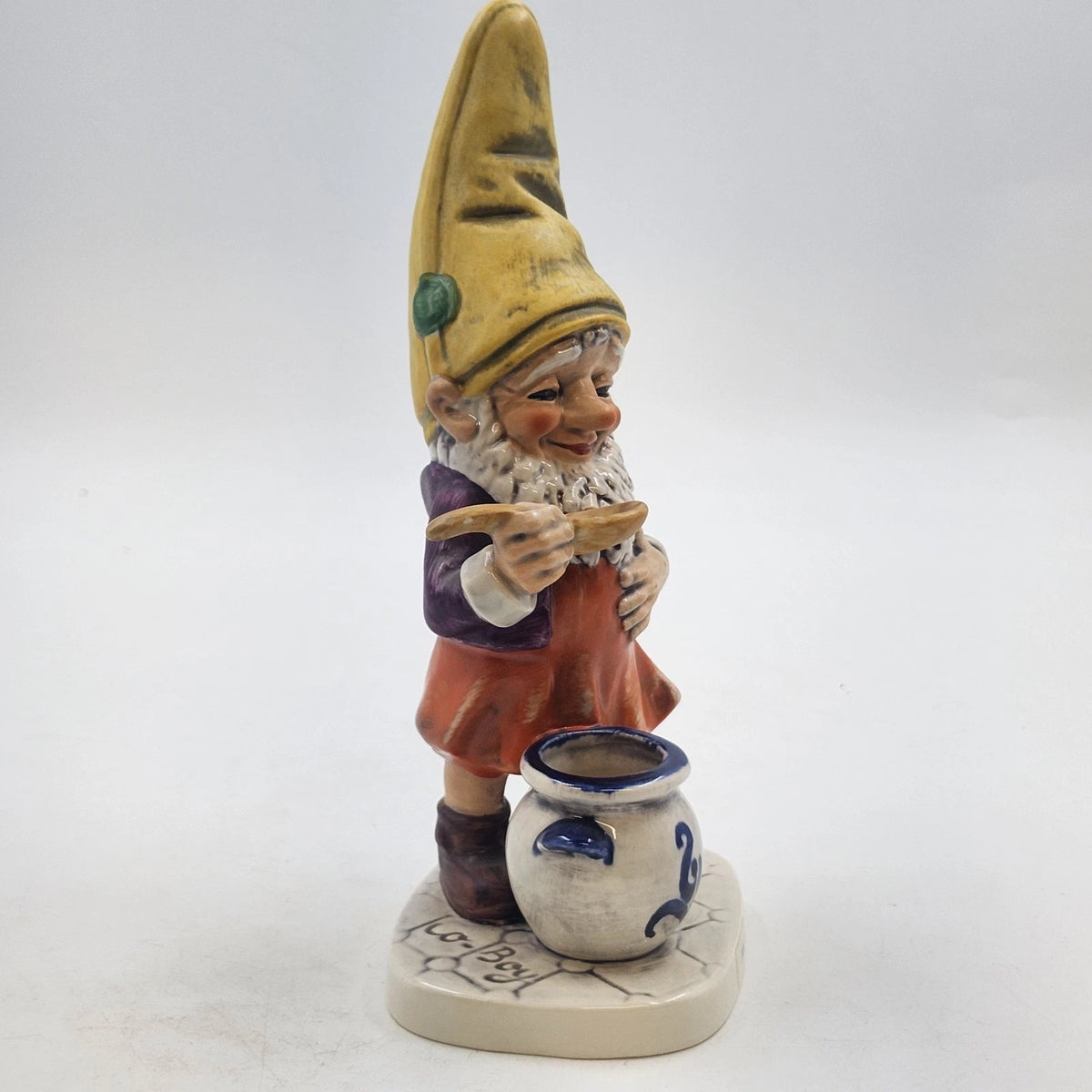 Goebel Co-Boy Sam The Gourmet Gnome Figurine 8" Pot & Spoon Well 505 W Germany