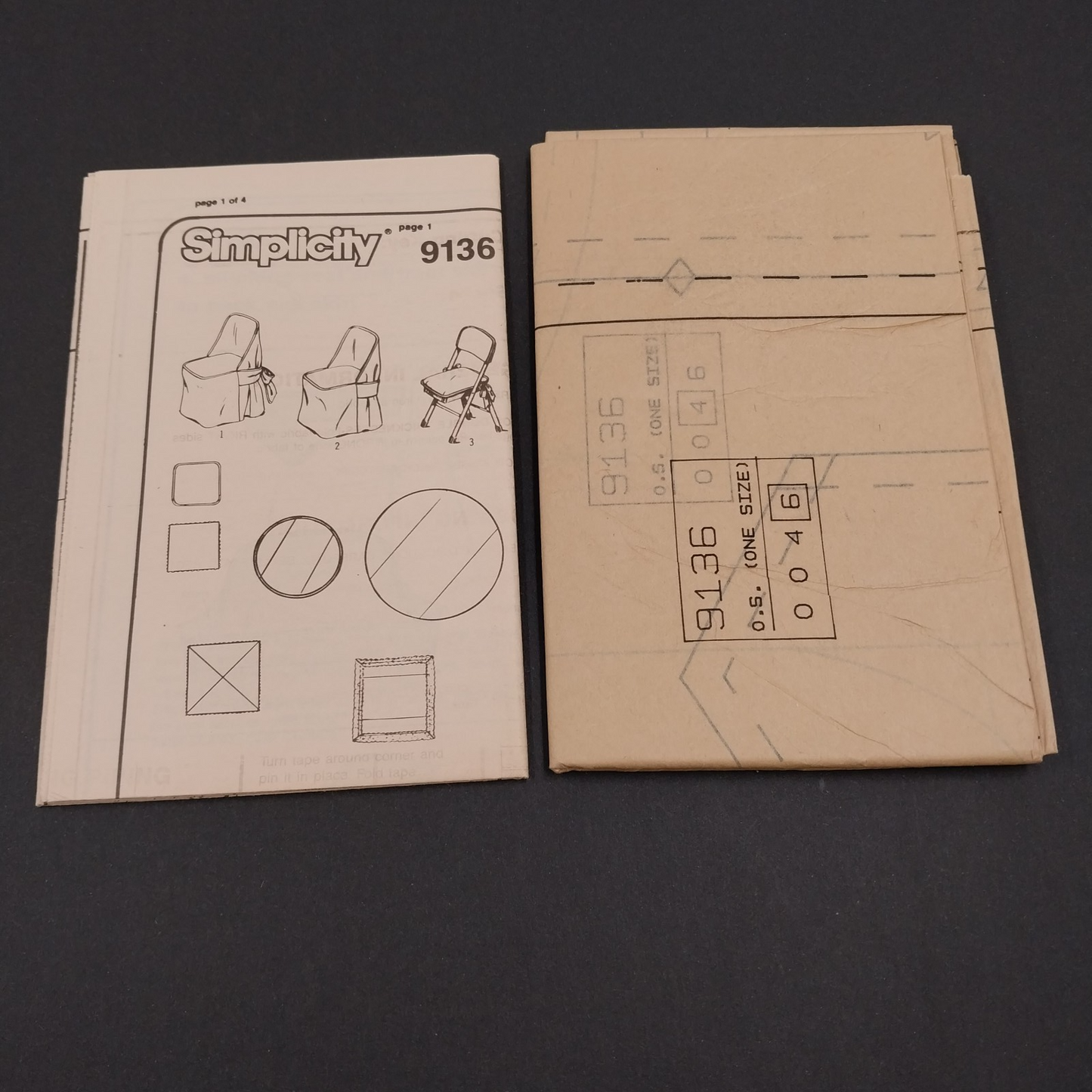 Simplicity 9136 Vintage Sewing Pattern Garden Party Accessories Uncut 1980's