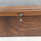 Wood Shadow Box Display Case Glass Door 14 Cubbies Wall Mount 16" Vintage