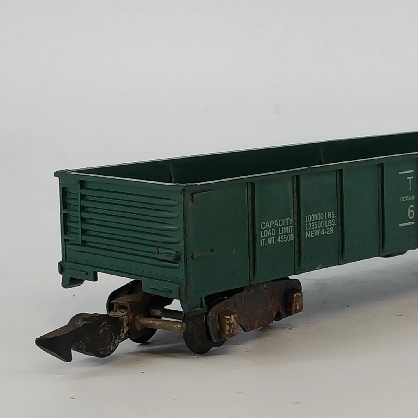 Vintage American Flyer S Gauge Texas Pacific Gondola 631 Green