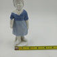 Gerold Porzellan Bavaria School Girl Figurine Blue Dress 6.5" Germany