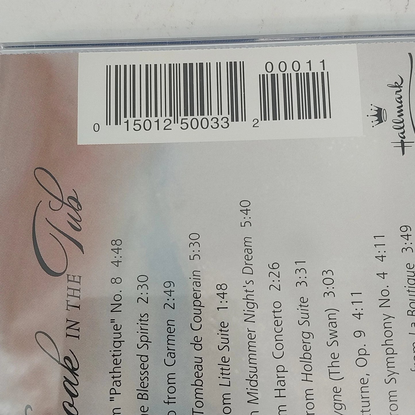 Hallmark Music A Relaxing Soak in the Tub Classical Music CD 1997 USA Vtg