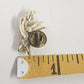 Gigio Giusti Flying Guardian Angel Lapel Pin Satin & Shiny Gold Tone Religious