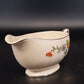 Vintage Leigh Ware Springtime Gravy Boat Gold Gilt Floral
