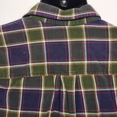 Timberland Men’s Medium Plaid Flannel Shirt Green BlueTimberland Button Down