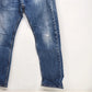 Levi’s 505 Mens 32x30 Medium Wash Straight Leg Jeans Regular Fit Distressed Blue
