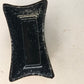 Black and White Speckled Rectangular Planter Vase Glazed Made in the USA Chipped