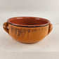 De Silva Pottery Soup Bowl Casserole Italian Handmade Clay Art Loop Handles 5.5"