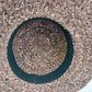 Purple Woven Straw Sun Hat Bow with Black Rose Grosgrain Floral Flower Band 15"