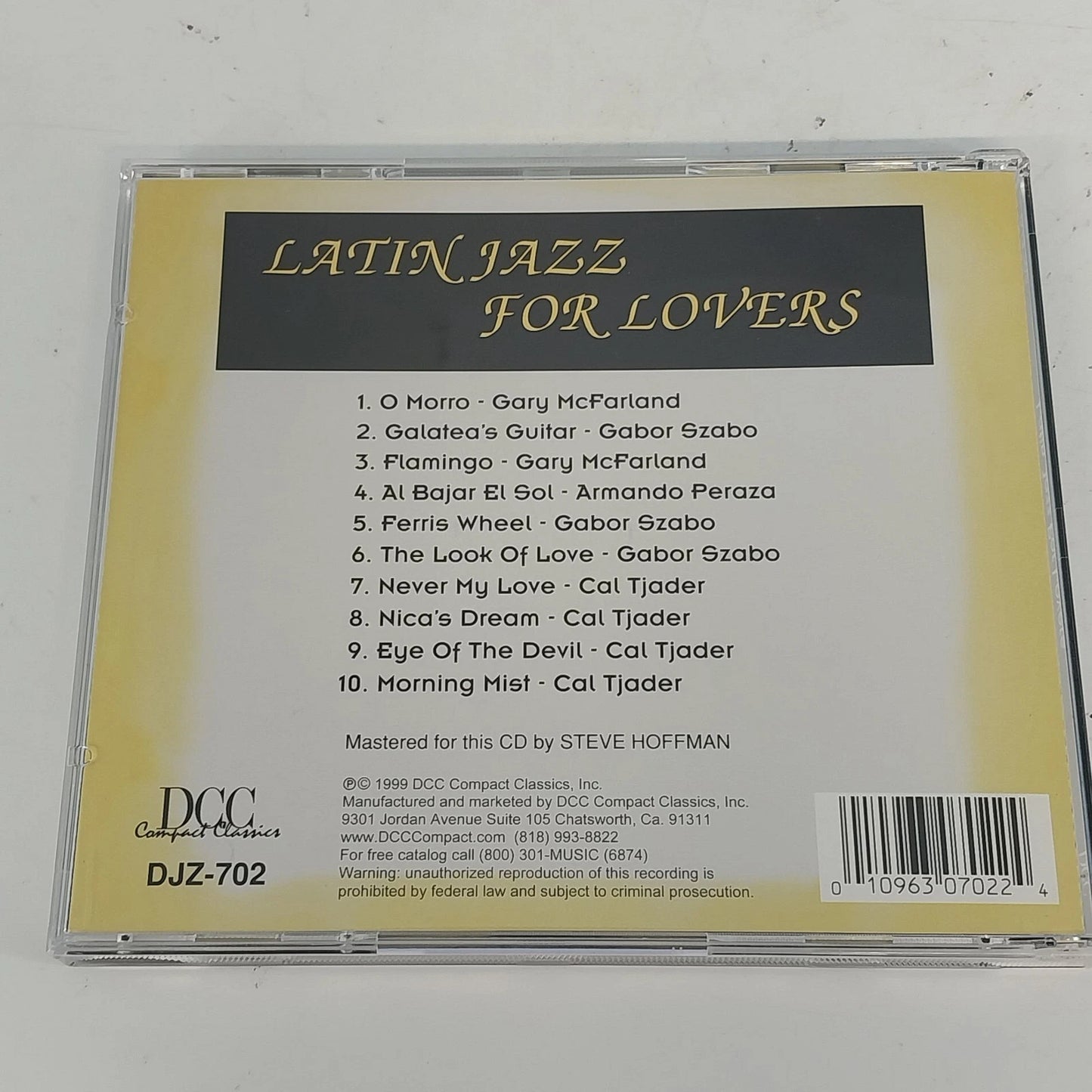 Latin Jazz For Lovers CD Various Artists Romantic Latin Jazz Instrumental