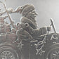 Wilhelm Schweizer Pewter Santa Claus Driving Auto Presents Signed Germany 4.75"L