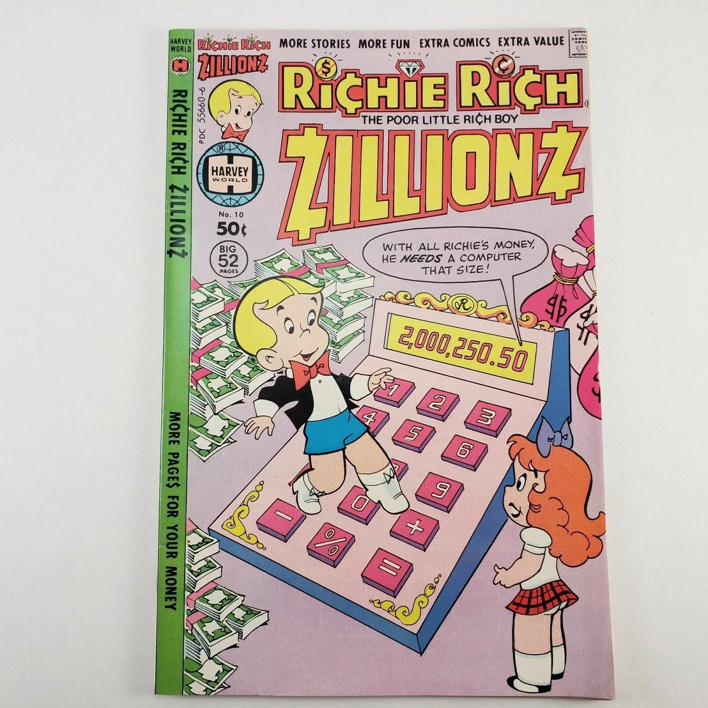 7 Richie Rich Comics VG+ 1978 Archie Series Gold & Silver SupeRichie Graphic