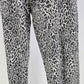 ADY P Women’s Jogger Pants with Contrast Panel in Mono Leopard Print XS China