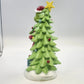 Ruz Dr. Seuss The Grinch Christmas Wreath Tree Figurine 12.5" Santa Hat & Gift