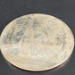 Christmas Noel Silverplated Coasters Set of 6 w Holder Angel Holiday & Box Vtg