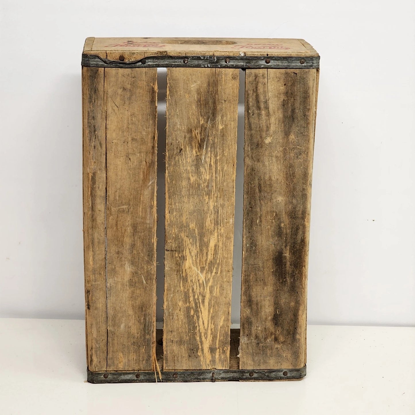 Vintage Pepsi Cola Wooden Soda Crate Bottle Carrier Rustic Decor