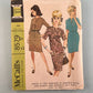McCall's 8579 Vintage Sewing Pattern '66 Women Misses ½Size Dress 2 Versions 16½