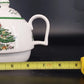 Spode Christmas Tree Teapot Lid Holly Gifts Stoneware England S3324-A6 Vintage