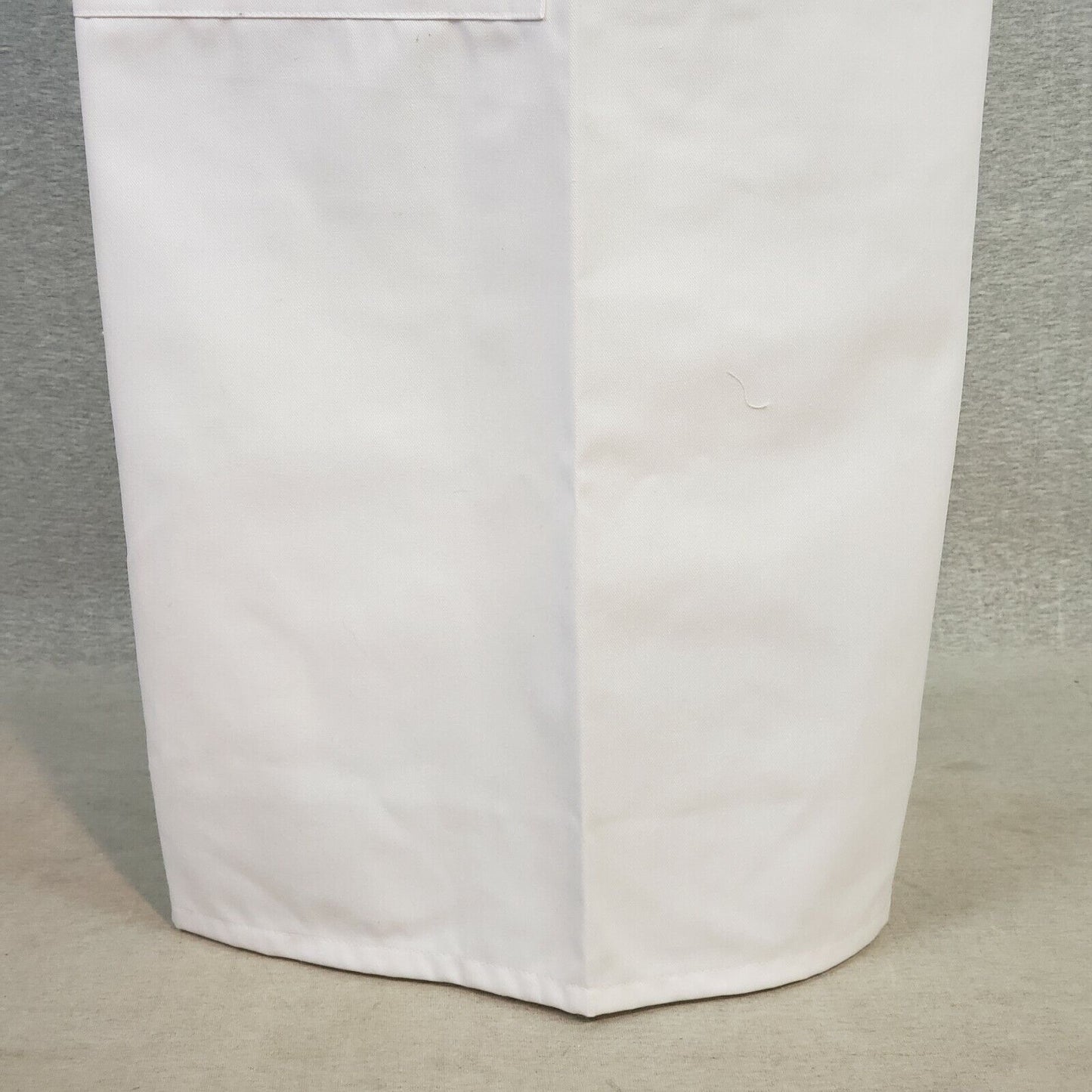 White Full Length Bistro BOH Apron 1 Patch Pocket 27" W x 31" L Fame Fabrics F24