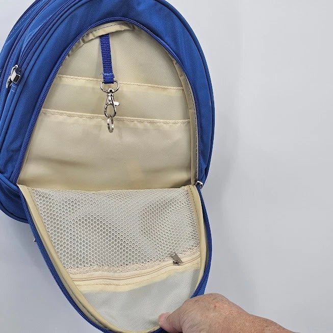 Ricardo Beverly Hills Blue Expanding Duffle Bag Travel Shoulder Tote Foldable