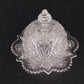 Imperial Glass Hobstar Covered Butter Dish Cheese Dome Clear Glass Sawtooth Vtg