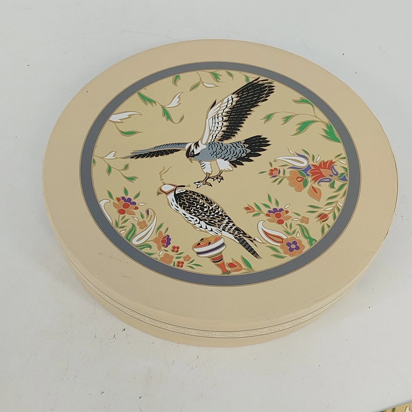 Adore Falcon of Wonderland China Plate 7.5" Bird & Floral Collectible Boxed Vtg