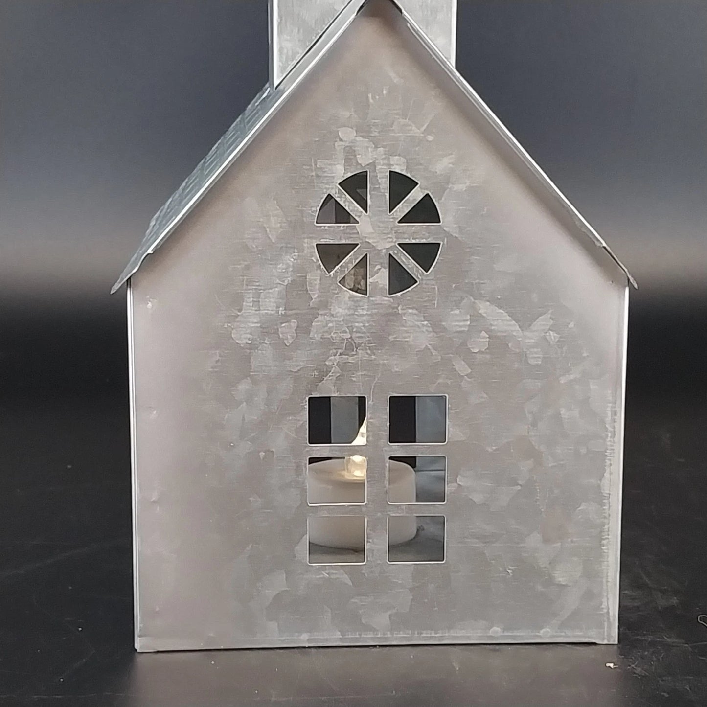 Target Galvanized Church Candle Holder Pre Lit Rustic Decor
