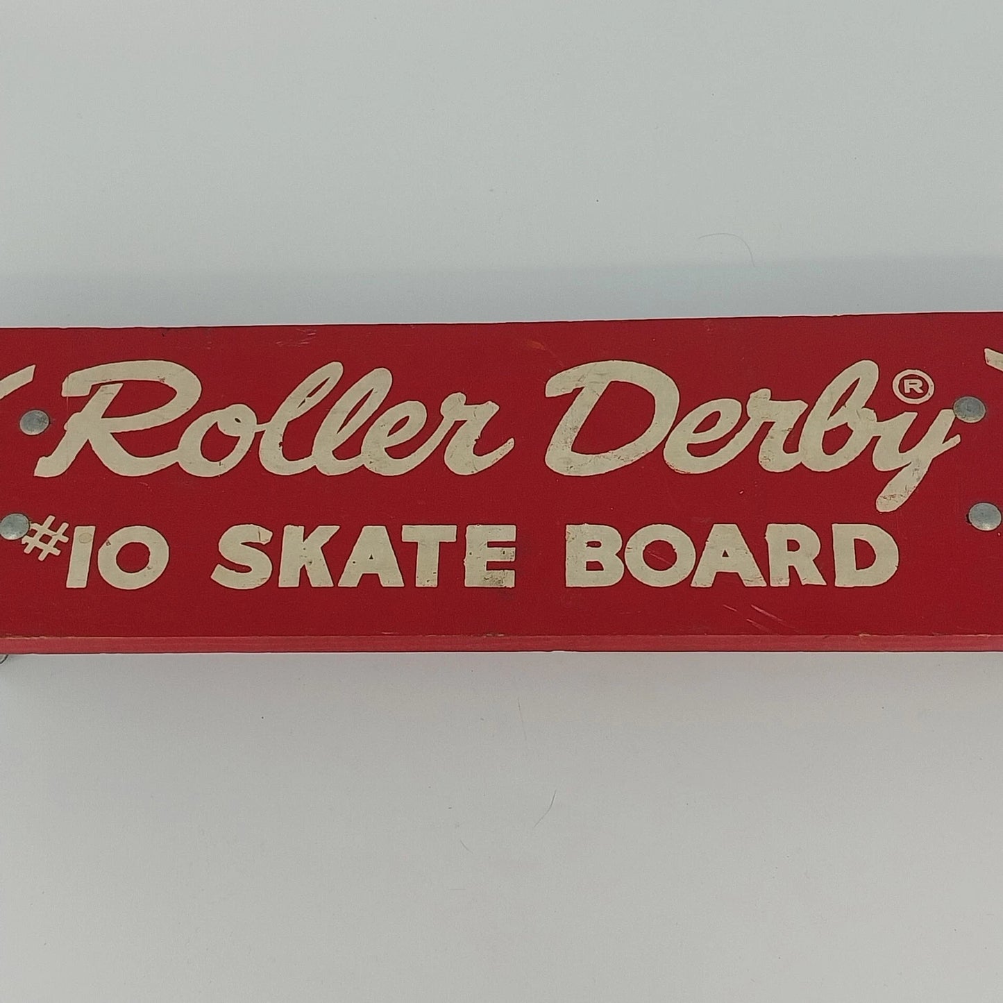 Roller Derby #10 Skateboard Metal Wheels Original Vtg 1960s Near Mint 19" x 4.5"