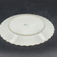 Andrea by Sadek Cake Platter Corona Floral Gold Trim Scalloped Edge 10.5"