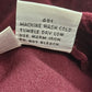 Newport News Jeanology Maroon Pants Size 10 Suede-Like Soft Stretch Cotton Vtg