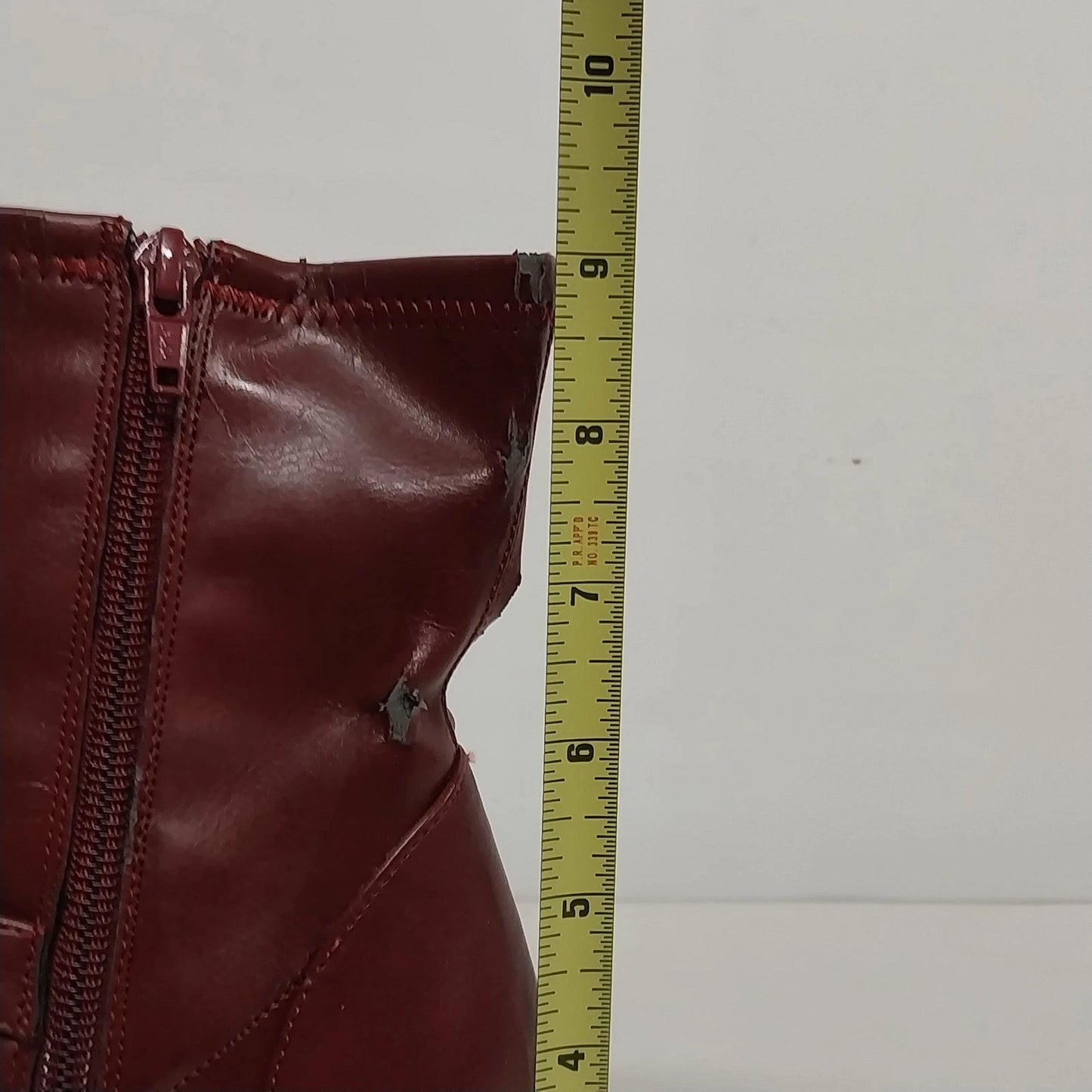Studio Works Millie Red Leather Ankle Boots Womens 8M Slouchy