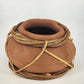 Orange Clay Pot Jug Pottery Vessel Folk Art Native American Style Terracotta Vtg