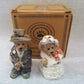 Boyd's Bears Grenville Beatrice True Love Salt Pepper In Box #390022 Bride Groom