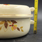 Autumn Leaf Radiance Covered Casserole 2qt Halls Superior Jewel Tea MCM Vintage
