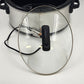Hamilton Beach Portable Slow Cooker Crock Pot 6 Quart Black Silver 33665 10"x7"
