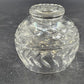24% Lead Crystal Bowl Vase Hand Cut Clear Round 3.25" Footed Poland