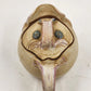 Pouty-Faced Teapot Pottery 5.25" Beige Artisan Studio Art Whimsical Rustic